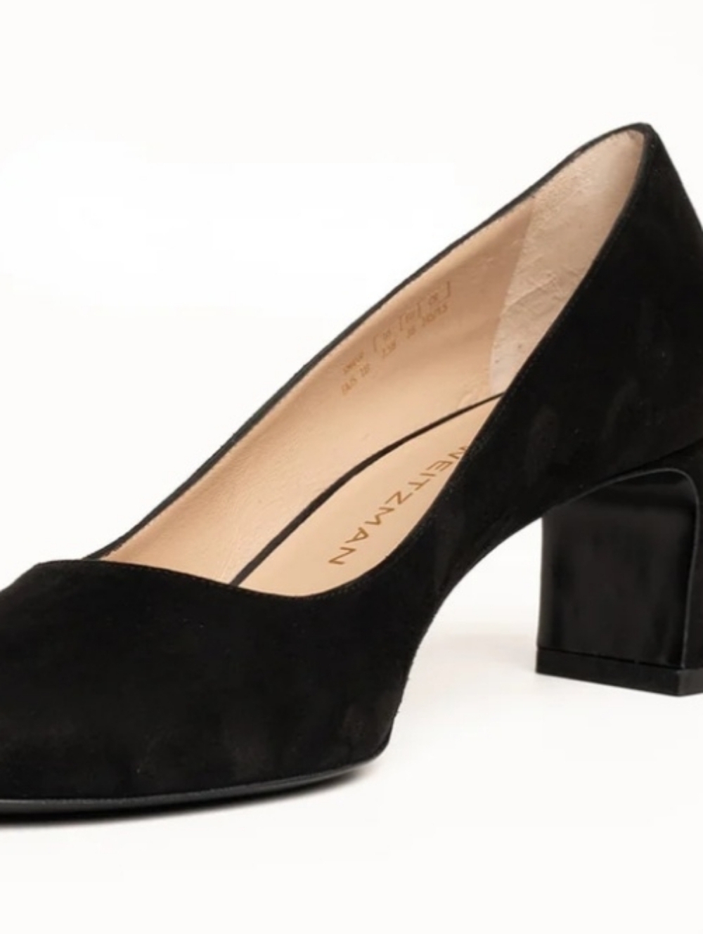 Size 7.5 - 🆕️ STUART WEITZMAN BABETTE Pump 60 Black Heel $495 - Picture 13 of 13